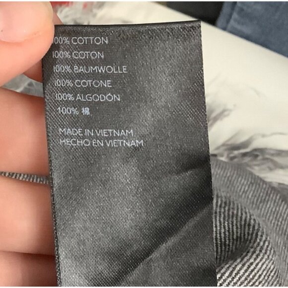 We The Free People Black Denim High-Waisted Distressed Fringe Hem Shorts Size 27 - Picture 7 of 11